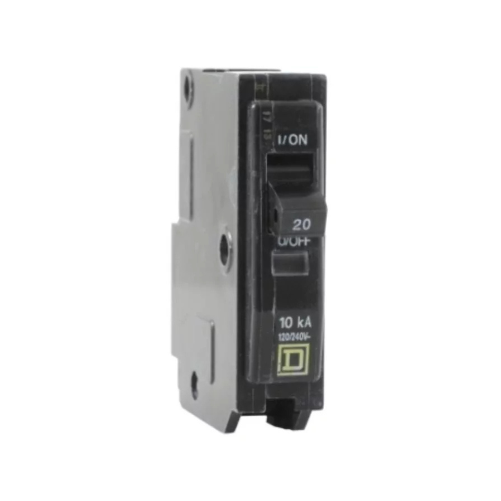 Square D QO120 20 Amp 1 Pole 120/240V Plug-In Circuit Breaker