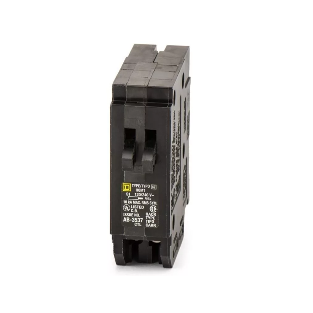 Square D HOMT2020 Homeline 20 Amp Twin 20/20 1 Pole Tandem Circuit Breaker