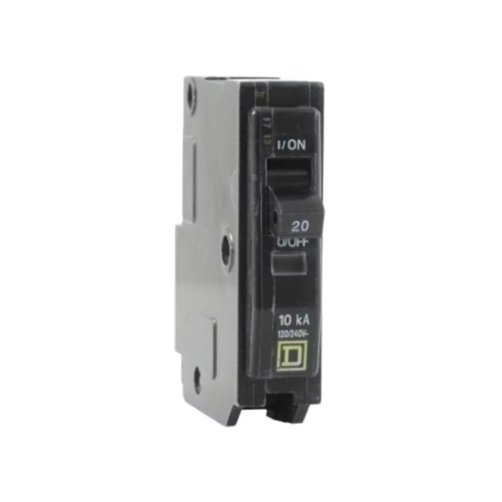 Square D QO120 20 Amp 1 Pole Plug-In Circuit Breaker - (Qty 10)