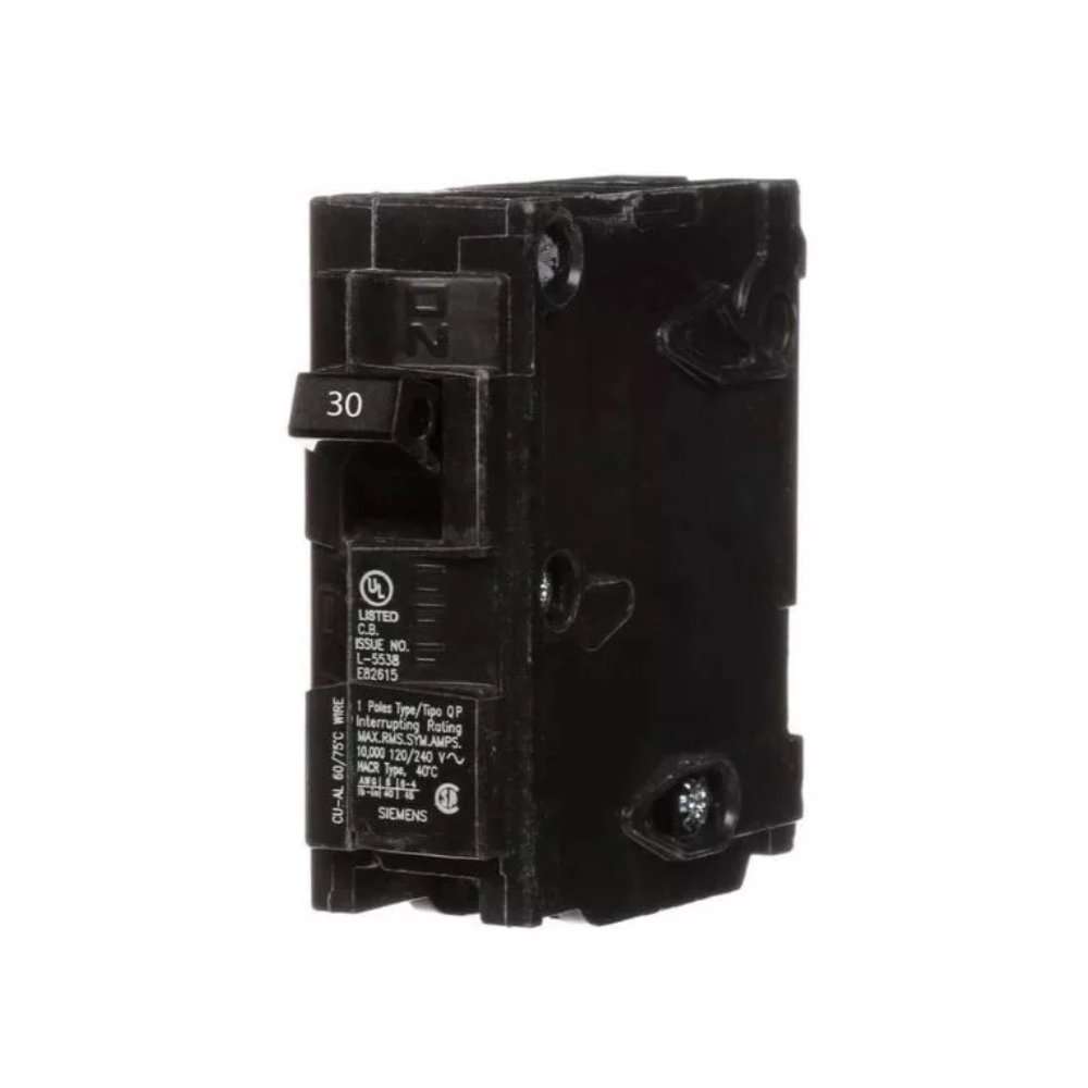 Siemens Q130 30 Amp 1 Pole Plug-In Circuit Breaker - (Qty 10)