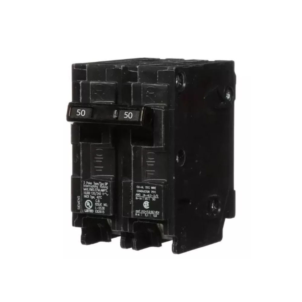 Siemens Q250 50Amp 2 Pole Circuit Breaker