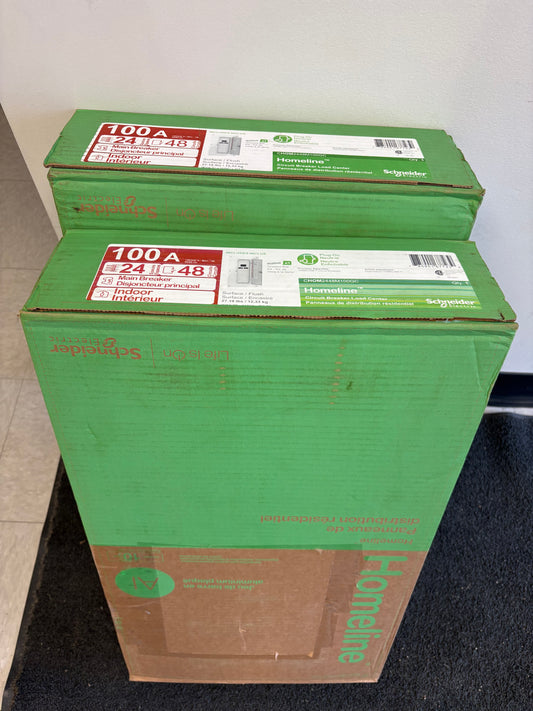 Schneider Electric CHOM2448M100GC HomeLine 100A 24-Space 48-Circuit Indoor Load Center