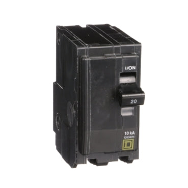 Square D QO220 20 Amp 2 Pole 120/240V Plug-In Circuit Breaker