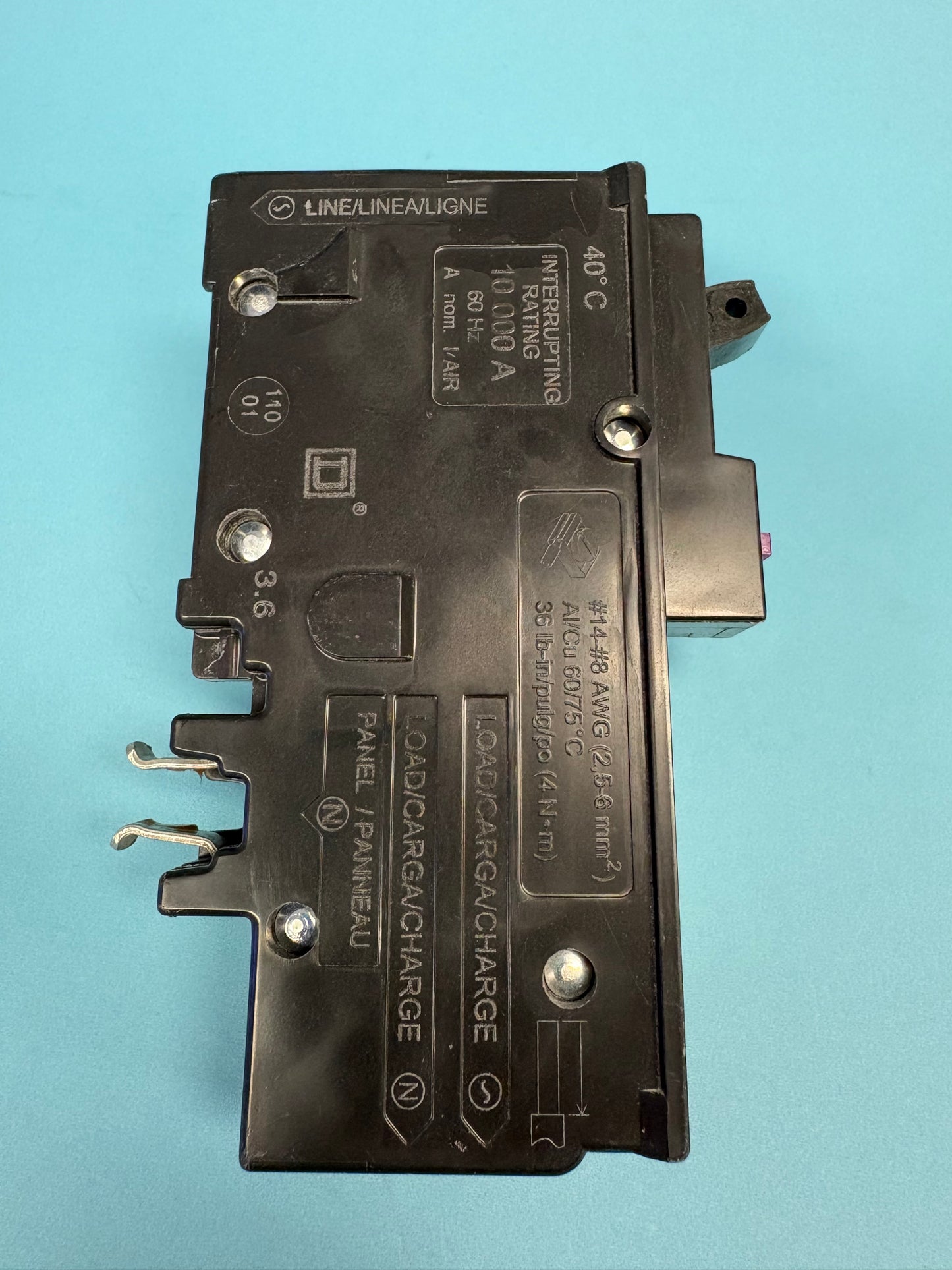 Schneider Square D Homeline CHOM115PDF 15 Amp Dual Function Circuit Breaker (Open Box)