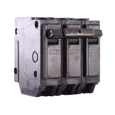 GE THQL32100 100 Amp 3 Pole Circuit Breaker Plug-In